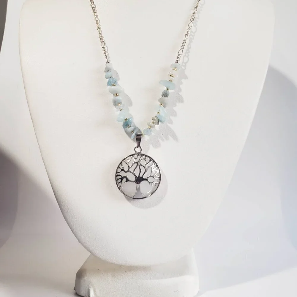 NEW TREE OF LIFE 925 STERLING SILVER PENDANT NECKLACE 17